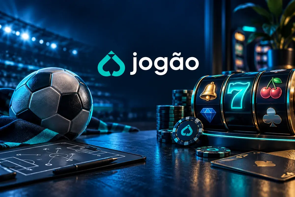 Elementos visuais de futebol e jogos de cassino