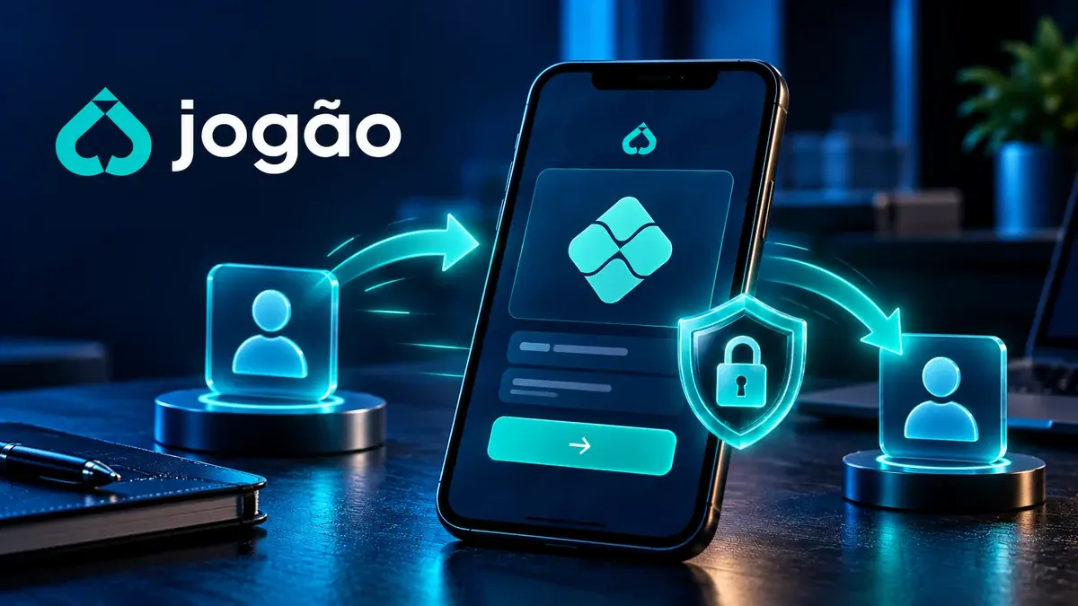 Ilustração de transferência digital com proteção da conta